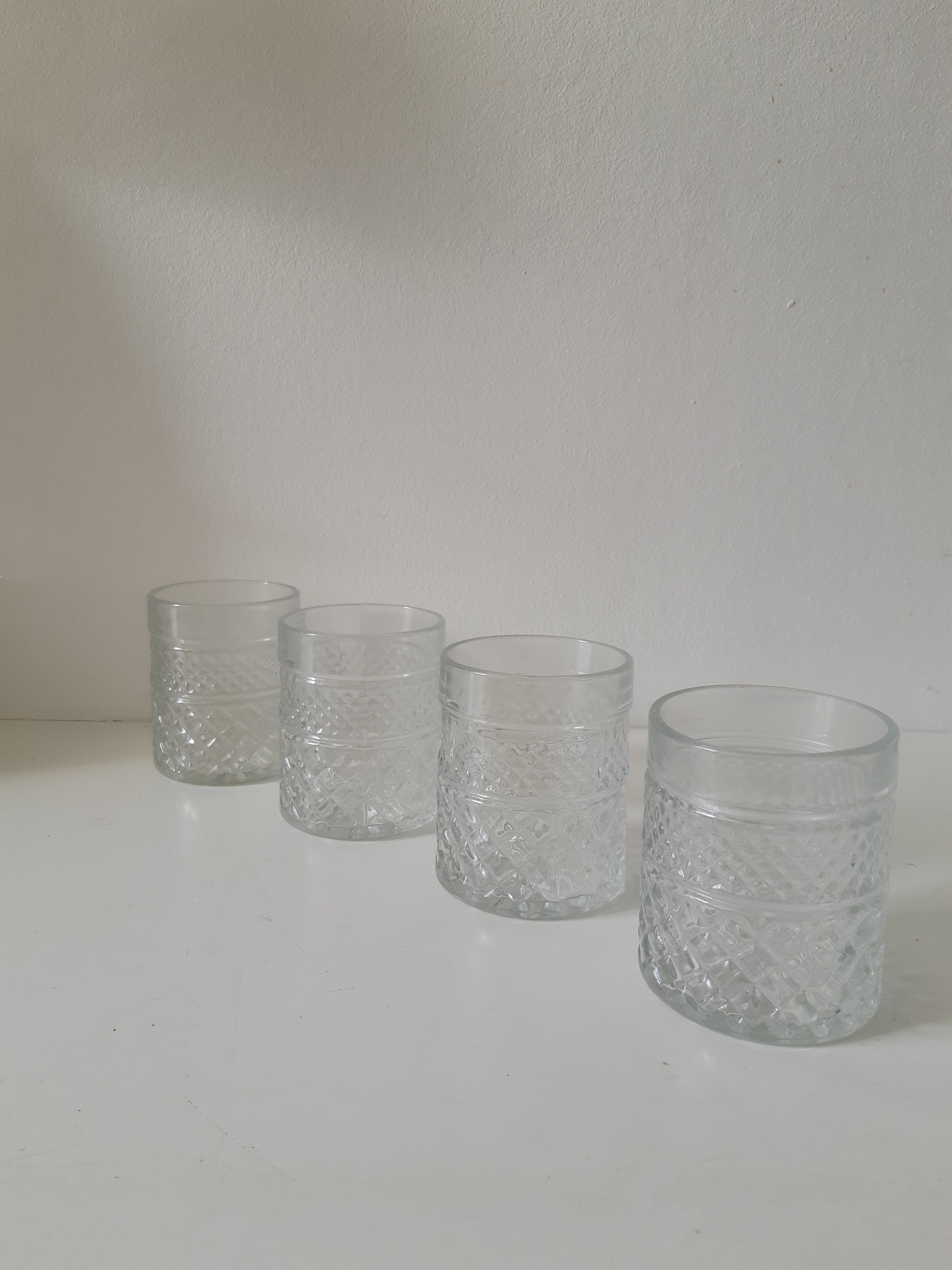 Vintage whisky glasses