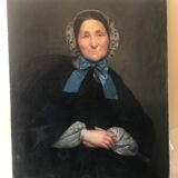 Oil on canvas portrait 19th