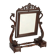 Small antique psyché mirror in mahogany and poplar, Italy, 19th century.