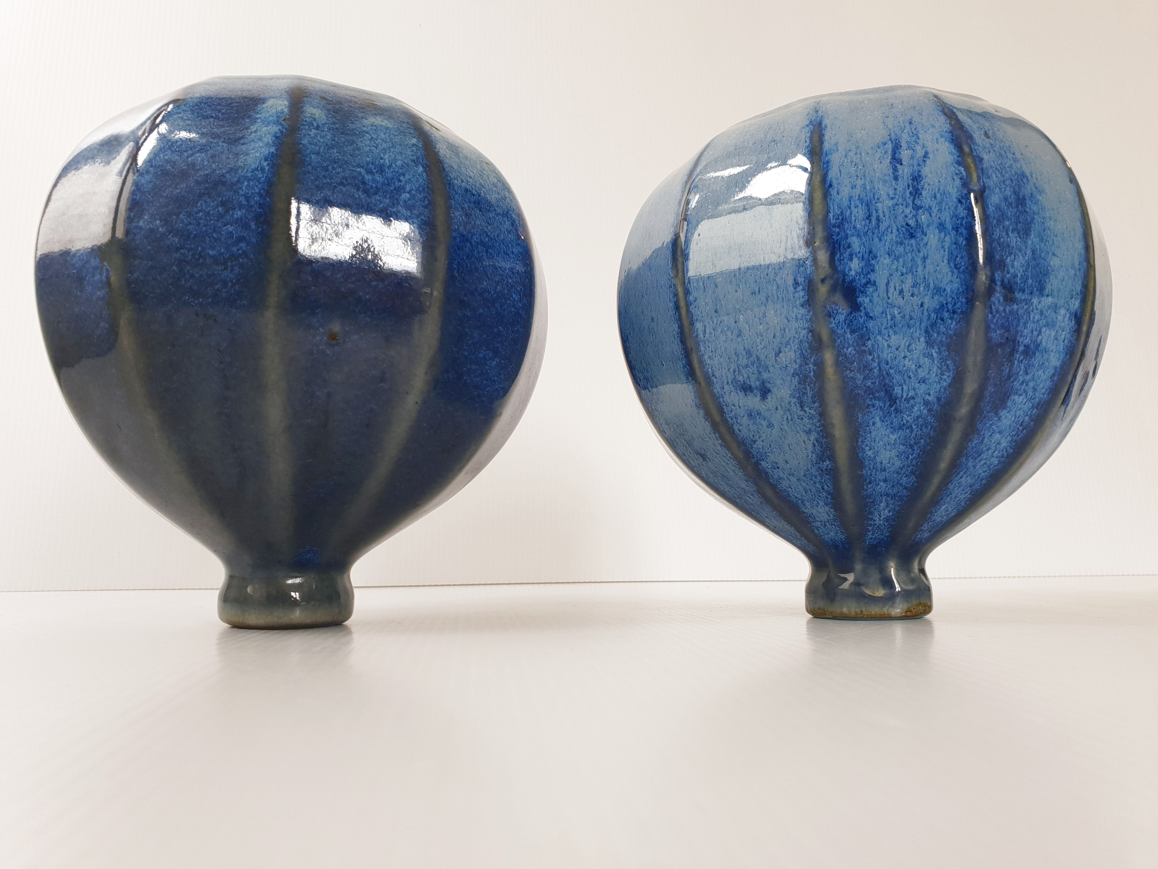 Pair of vintage sandstone vases