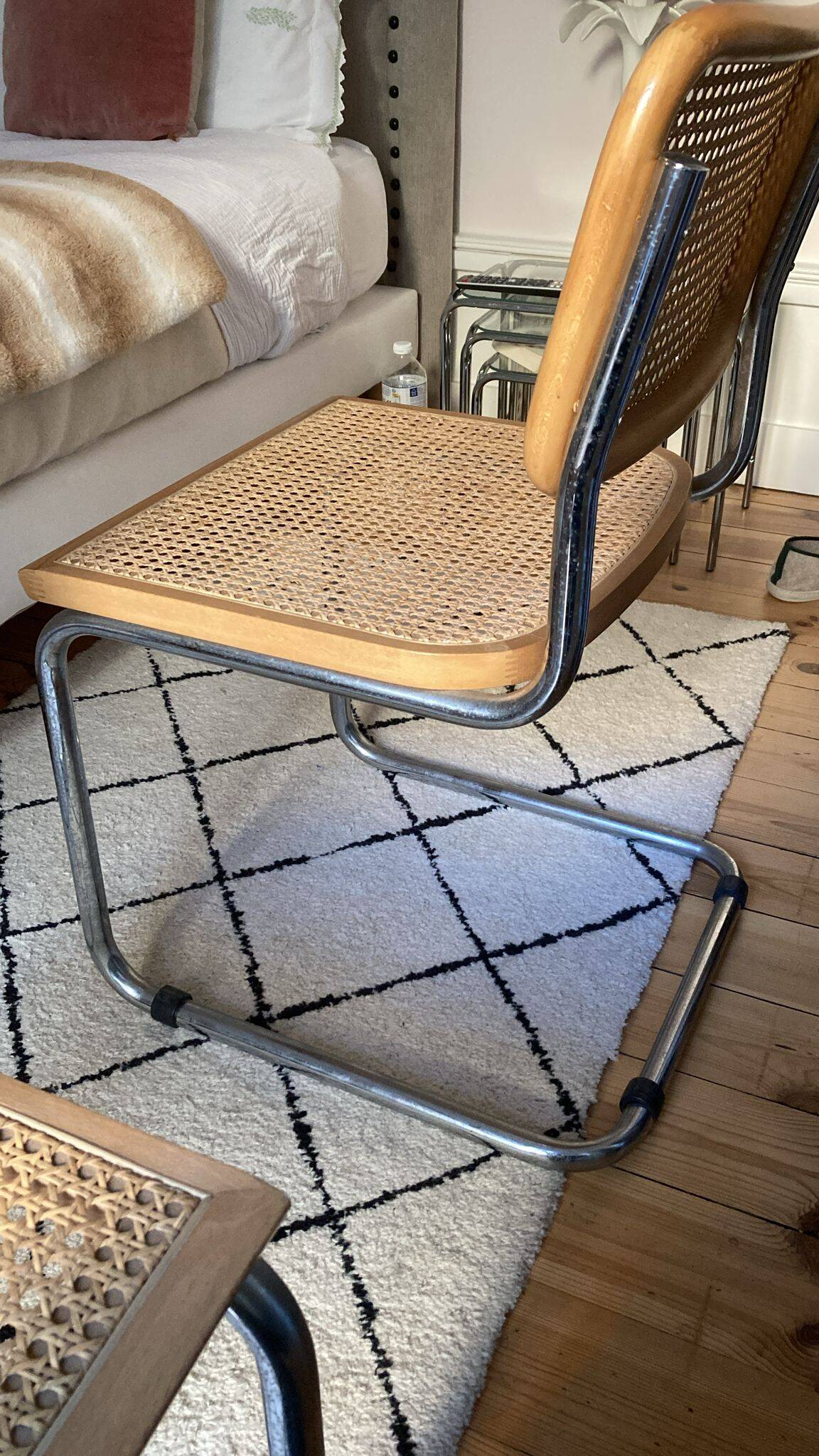 Pair of Cesca b32 Marcel Breuer chairs
