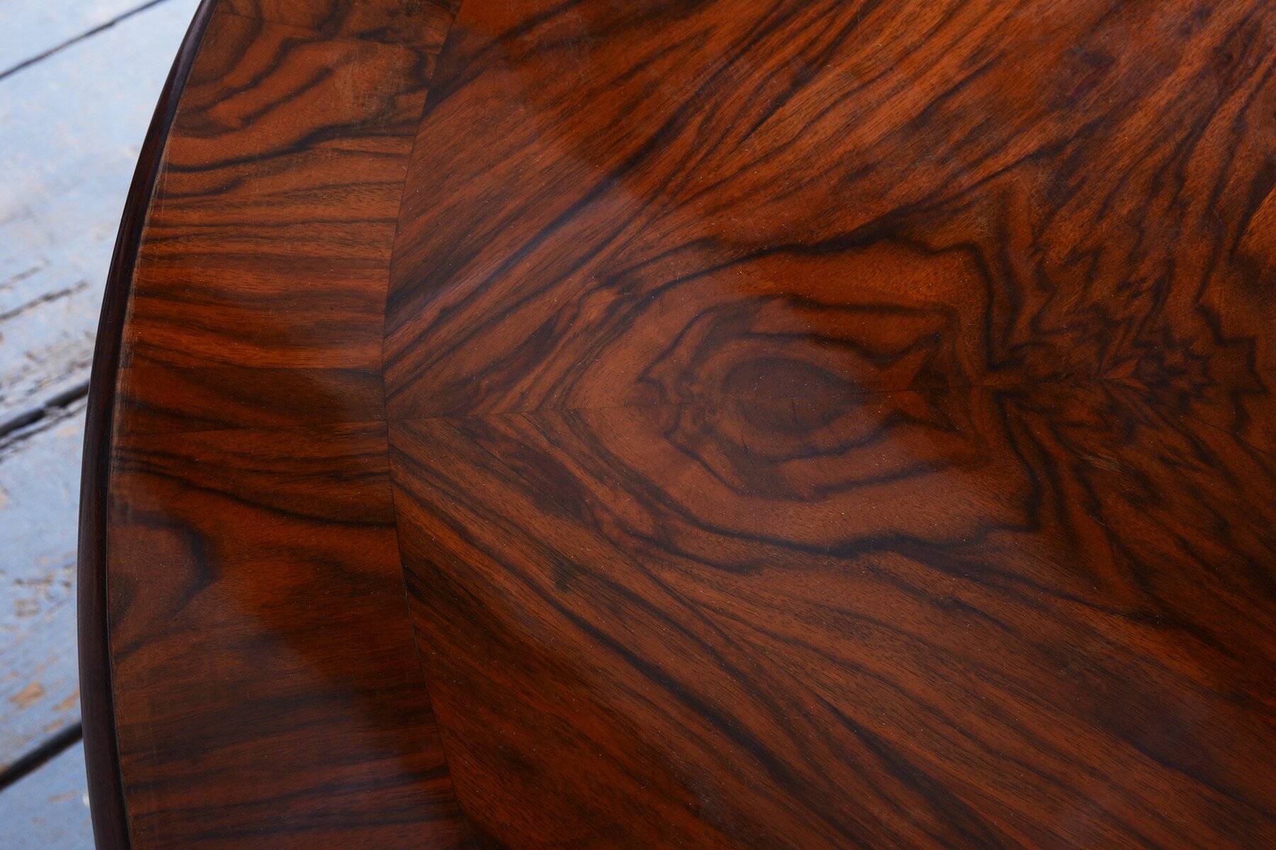 Art Deco Dinig Set in Caucasian Walnut, 1920s, Set of 7
