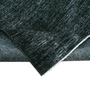 Handwoven oriental overdyed 287 cm x 393 cm black wool rug