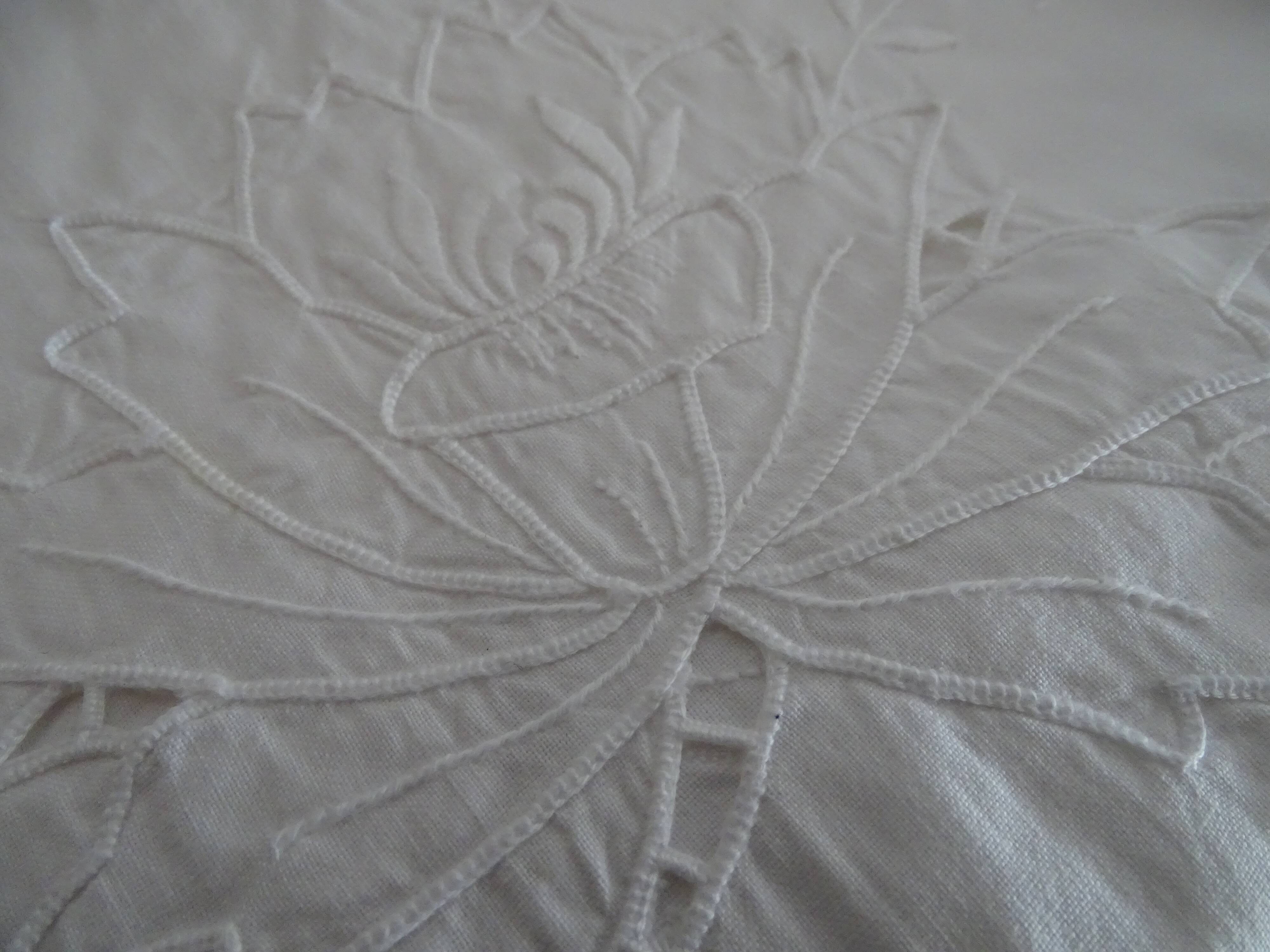 Tablecloth and 8 matching cotton towels - 200 x 160