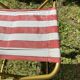 Chaise de camping pliante vintage