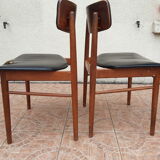 Set of 4 Scandinavian chairs by S. Chrobat for Sax