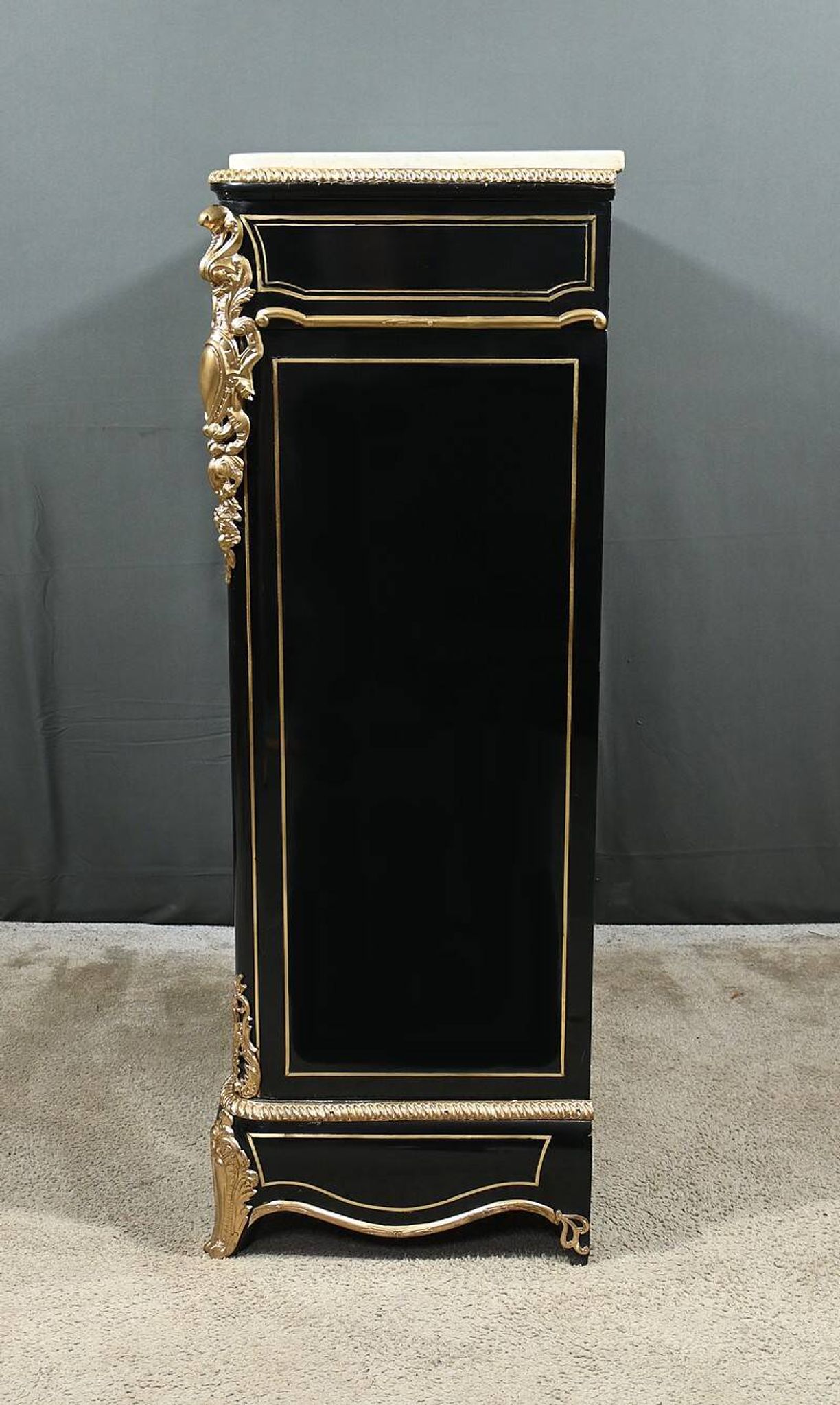 Support Furniture in Blackened Pear Wood, Napoleon III Period – Mid 19th Century