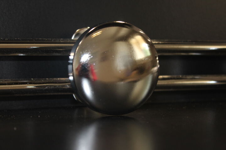 70s chrome wall coat rack