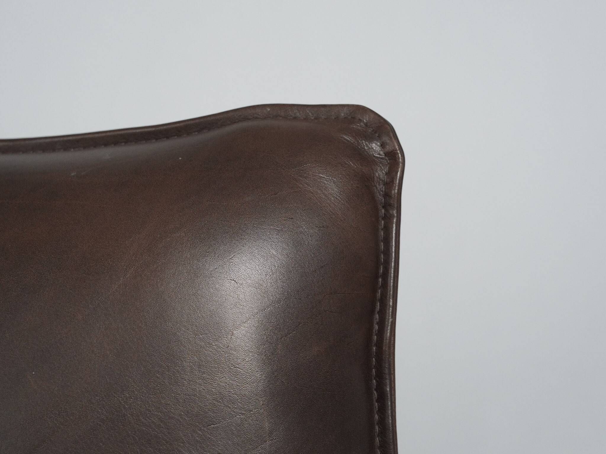 "The Rock" leather 2-seater sofa by Gerard van den Berg for Montis, Netherlands, 1970s
