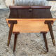 Vintage 1950s-60s Mahogany Veneer Wood Nightstand