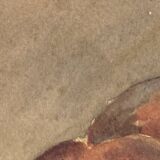 Pastel 1900, still life and glass frame