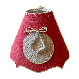 Lampshade linen canvas grapevine