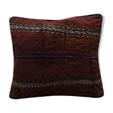 Traditional Handwoven Wool Deep Red Cushion Cover  41x41cm