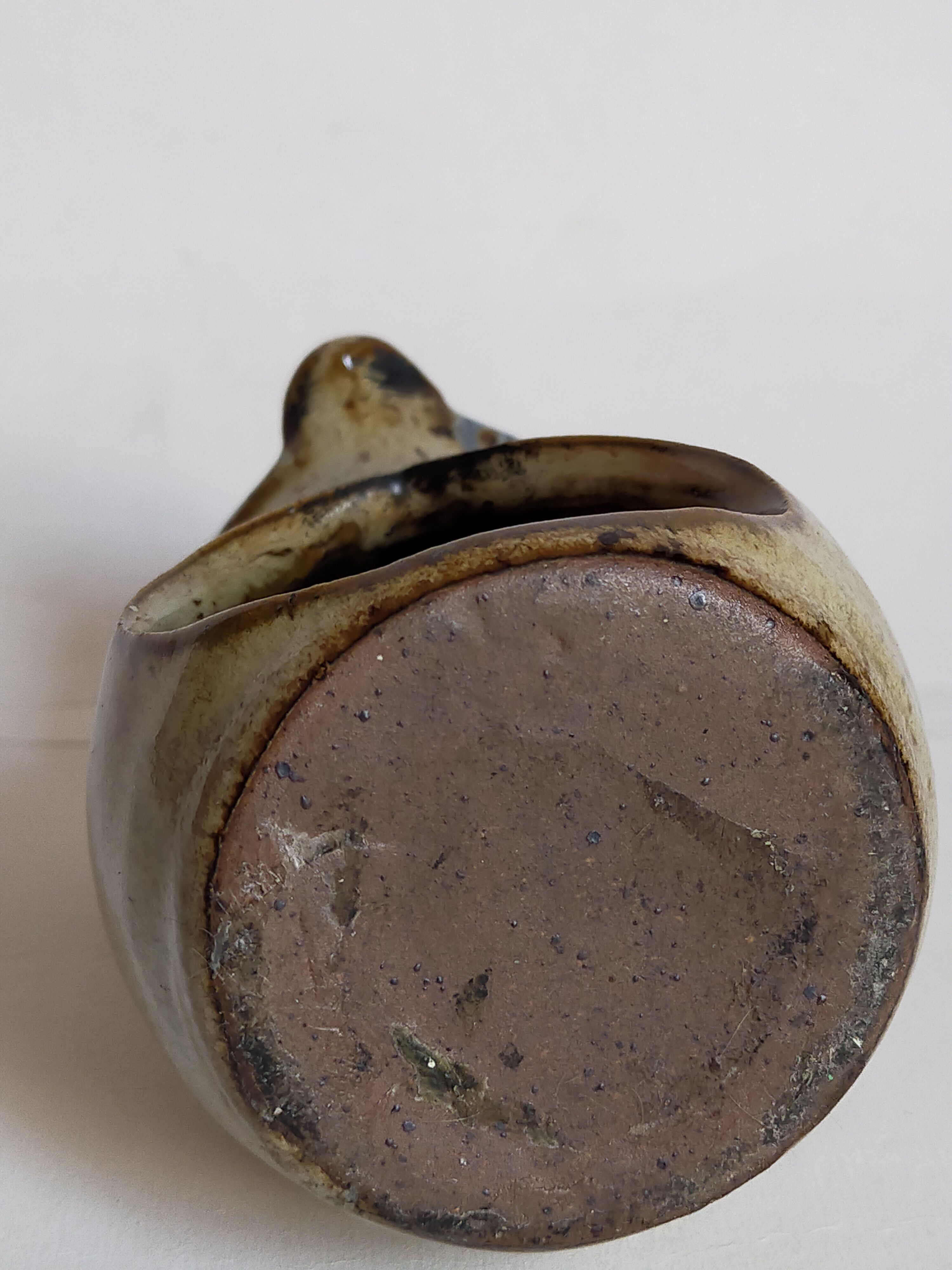 Candlestick "nice" ceramic potter vintage enamelled sandstone