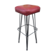 Tabouret de bar piètement Eiffel revêtement skaï 1960