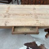 Early 20th century fir wood coffee table