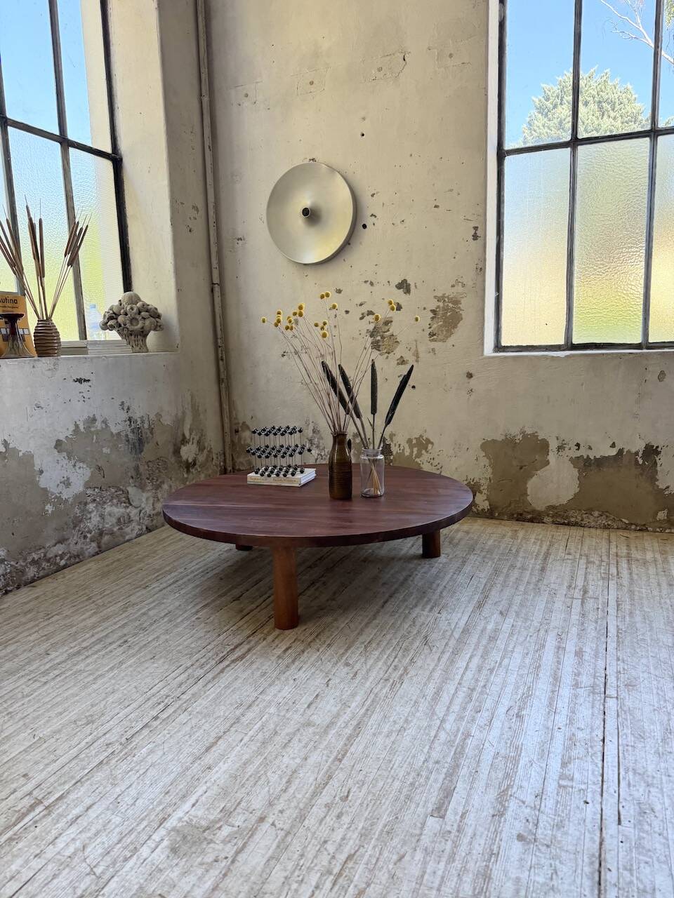 50s round tripod coffee table
