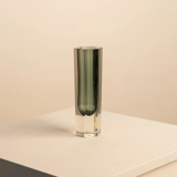 Black "Hexagone" vase by Flavio Poli for Seguso 70's