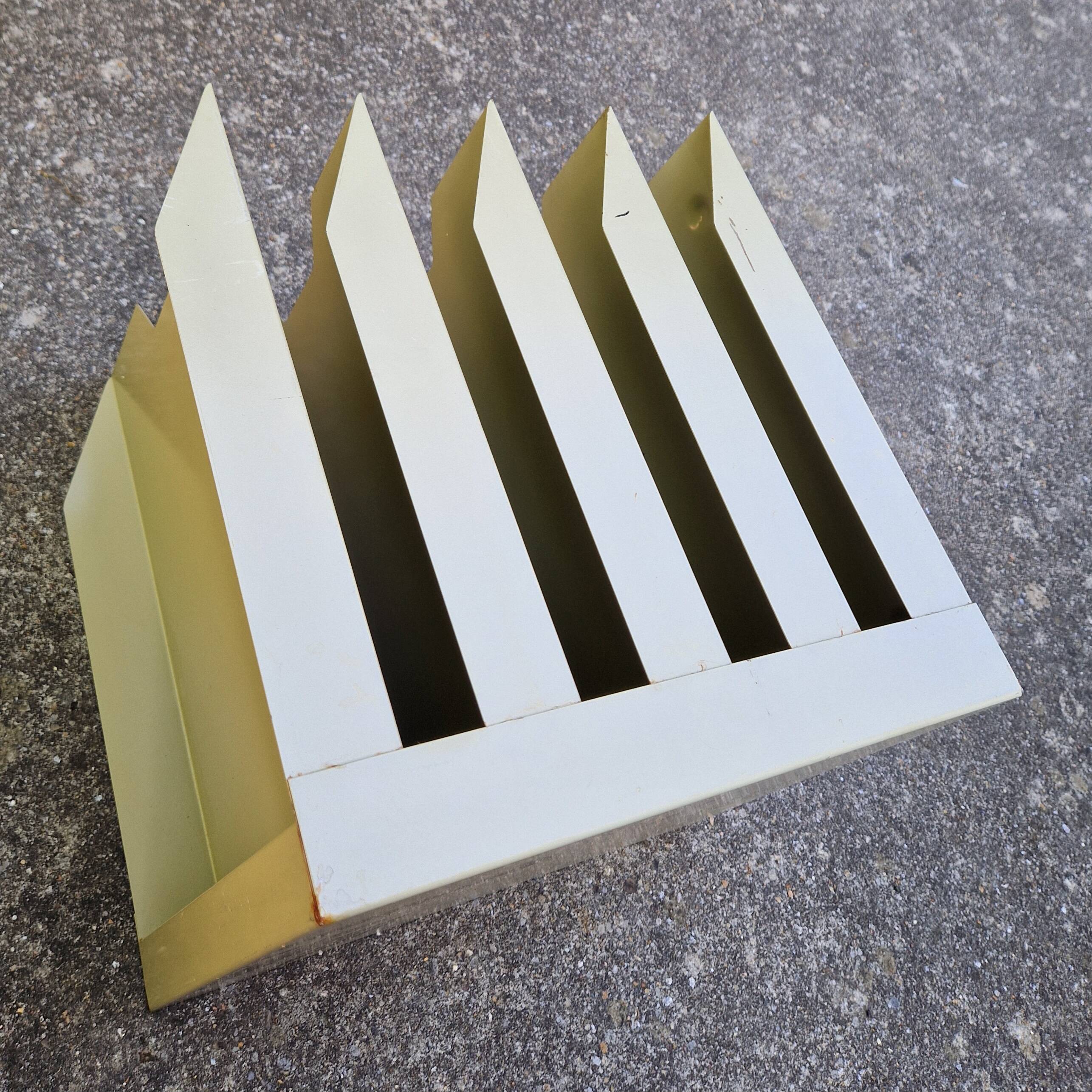 1960s industrial style metal mail sorter