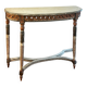 Louis XVI Style Demi-Lune Console – Painted and Gilt, Probably Italian