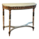 Louis XVI Style Demi-Lune Console – Painted and Gilt, Probably Italian