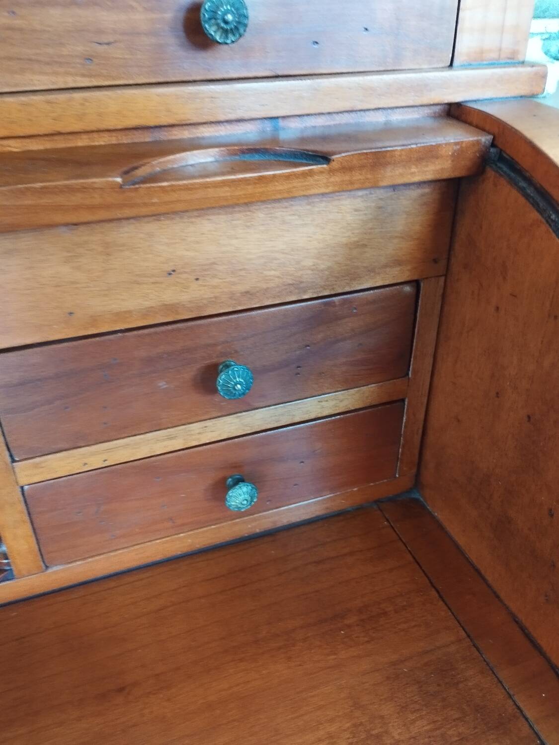 Antique cylindrical desk, Louis XVI style