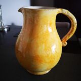 Pichet en terracotta emaillée - Signé Roux Dieulefit