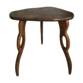 Olivewood tripod stool