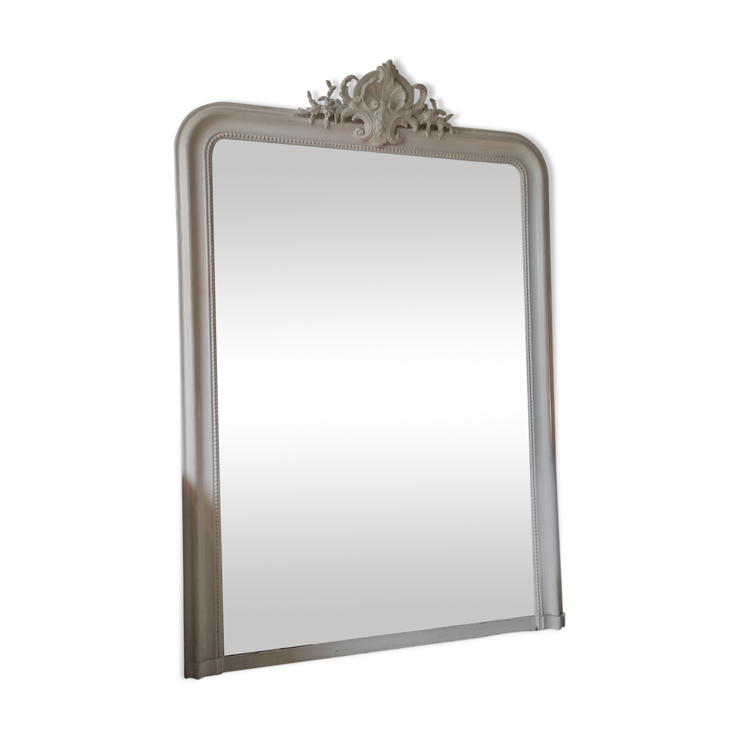 Antique pediment mirror 161/110 cm