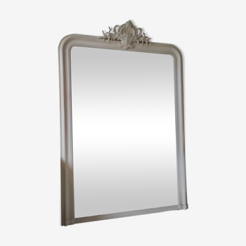 Miroir ancien à fronton 161/110 cm