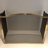 Brass fire screen