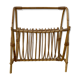 Vintage bamboo rattan magazine holder