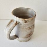 Ceramic pitcher signed Albert Breton Vezelay