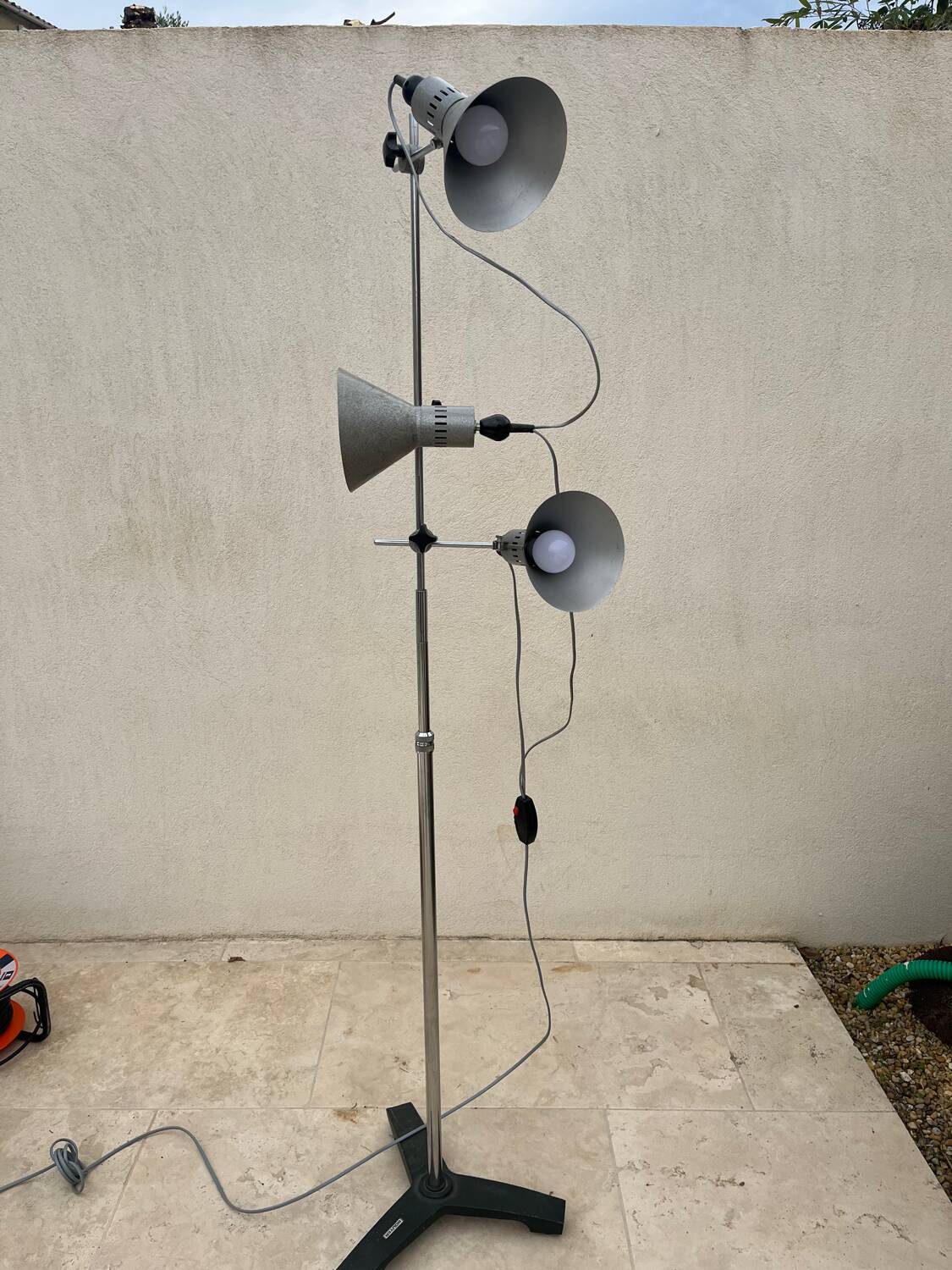 60s industrial floor lamp