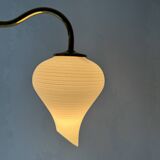 Lot of 3 old vintage opaline wall lights