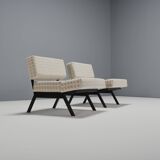 Ensemble italien de fauteuils inclinables "Panchetto" par Rito Valla pour IPE, Italie 1960