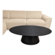 Black oval coffee table