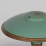 Vintage lamp in metal and wood