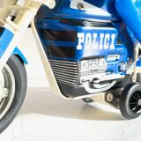 Motorcycle metal toy by Joustra, vintage France