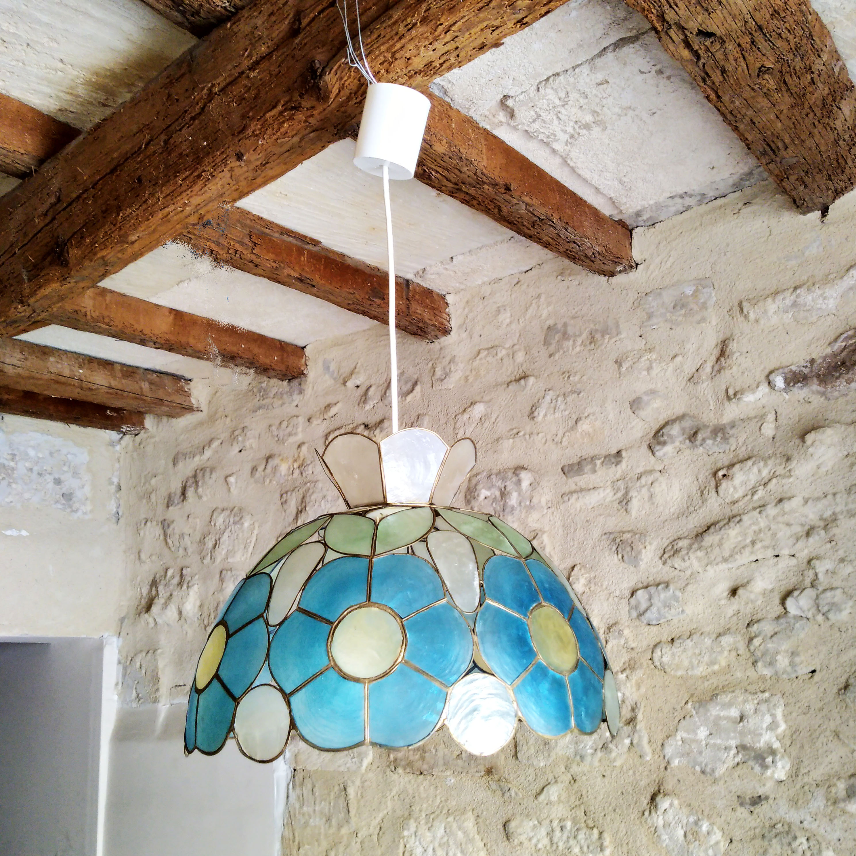 Lustre en nacre vintage