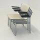 Fauteuils Gijs van der Sluis en cuir blanc