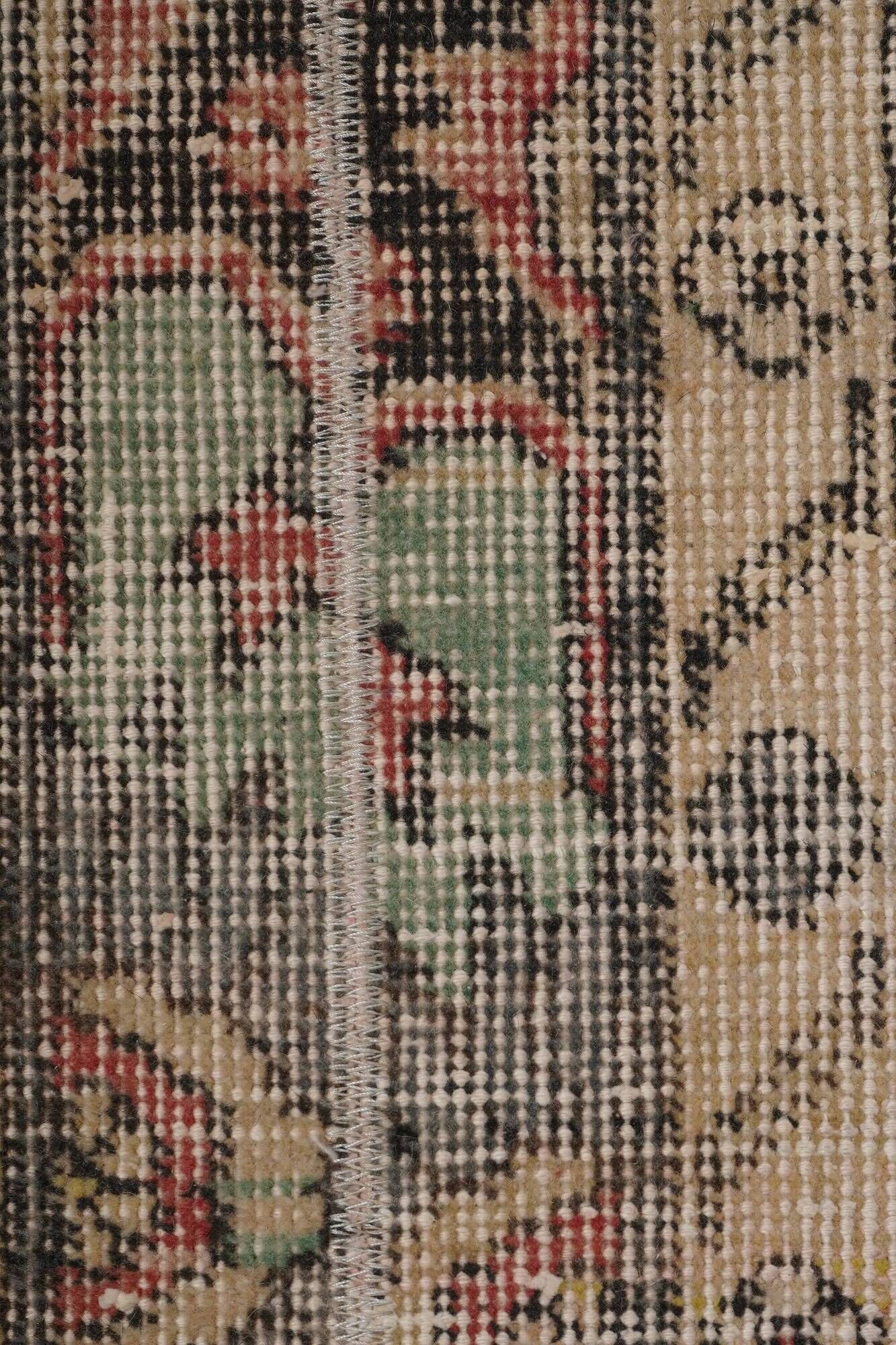 Vintage Turkish hallway rug 52x712 cm