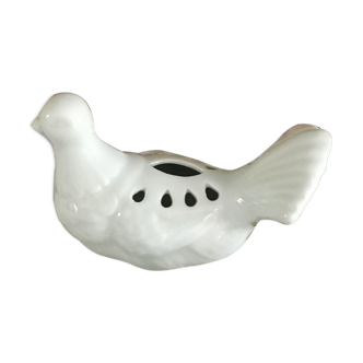 Vintage Porcelain Flower Picker Dove