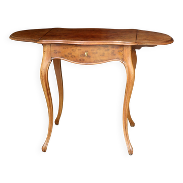 Charmante table Napoléon 3 estampillée (travail du Faubour, fin 19e).