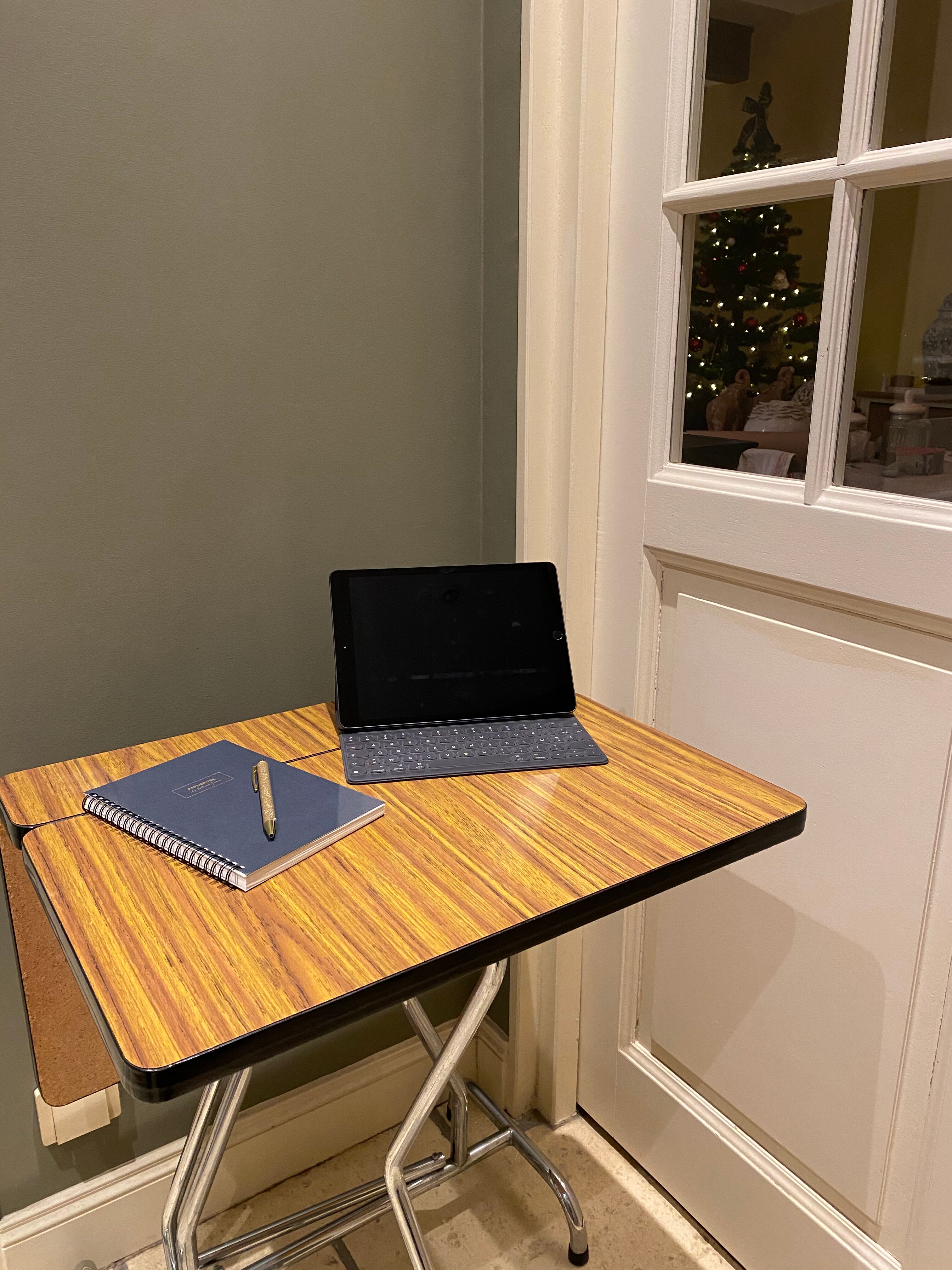 Folding formica table