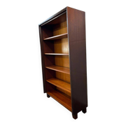 Vintage wooden shallow shelf/display case/bookcase