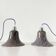 Pair of vintage purple opaline globe lamps
