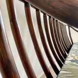 Vintage rattan bench from Maison Kok