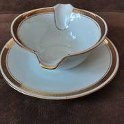 Sauceboat Art Porcelain Limoges Porcelain