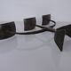 German Brutalist Iron Candleholder, 1960s